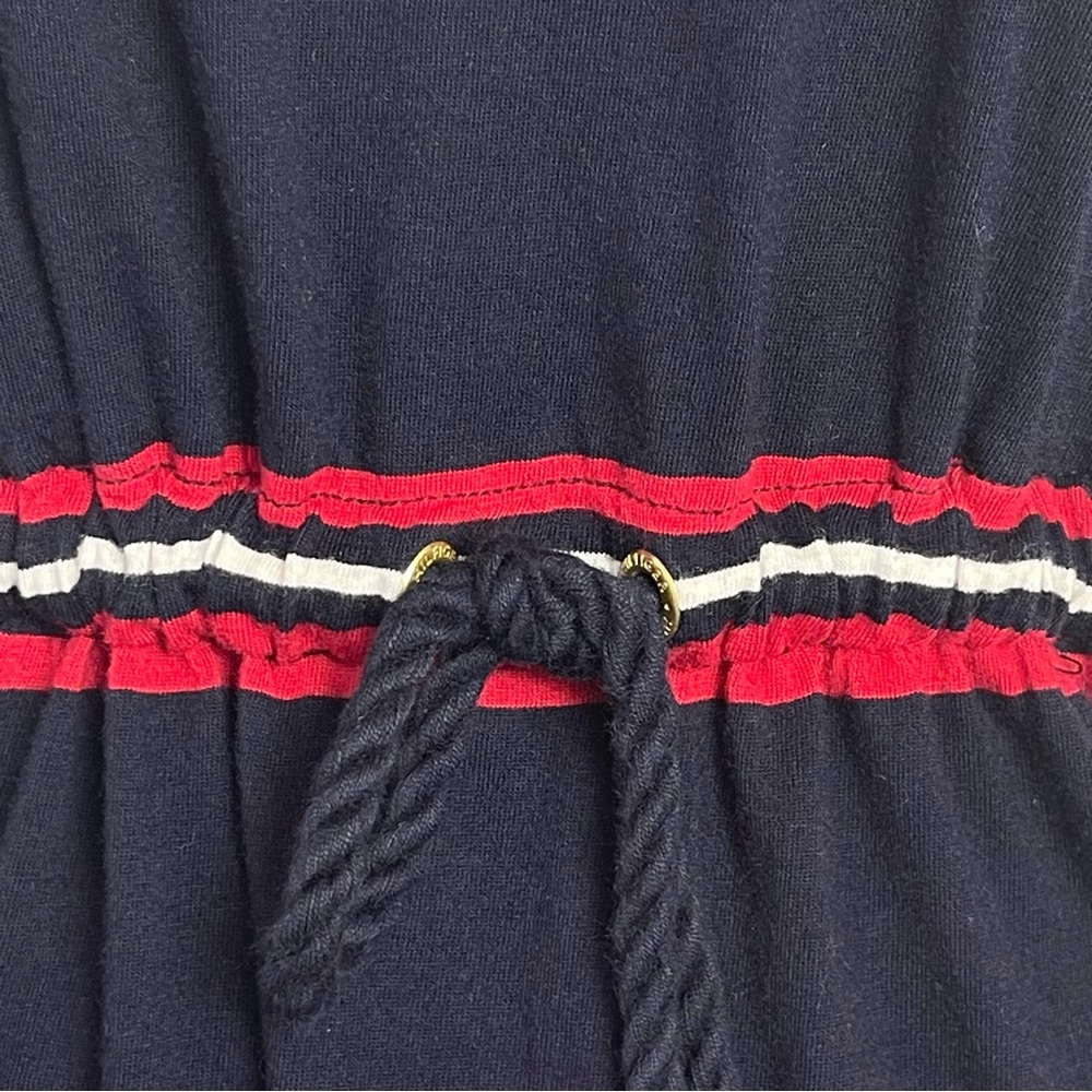 Tommy Hilfiger Strapless Red, White, Blue Striped Maxi Dress with Pockets | M - Picture 8 of 14